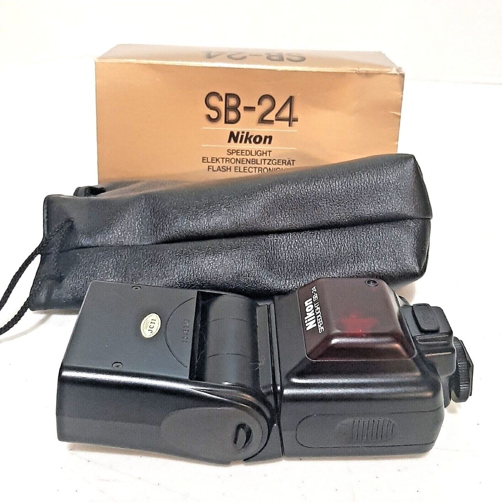 Nikon Speedlight SB-24 Flash Not Working For Parts or‎ Repair Project Piece